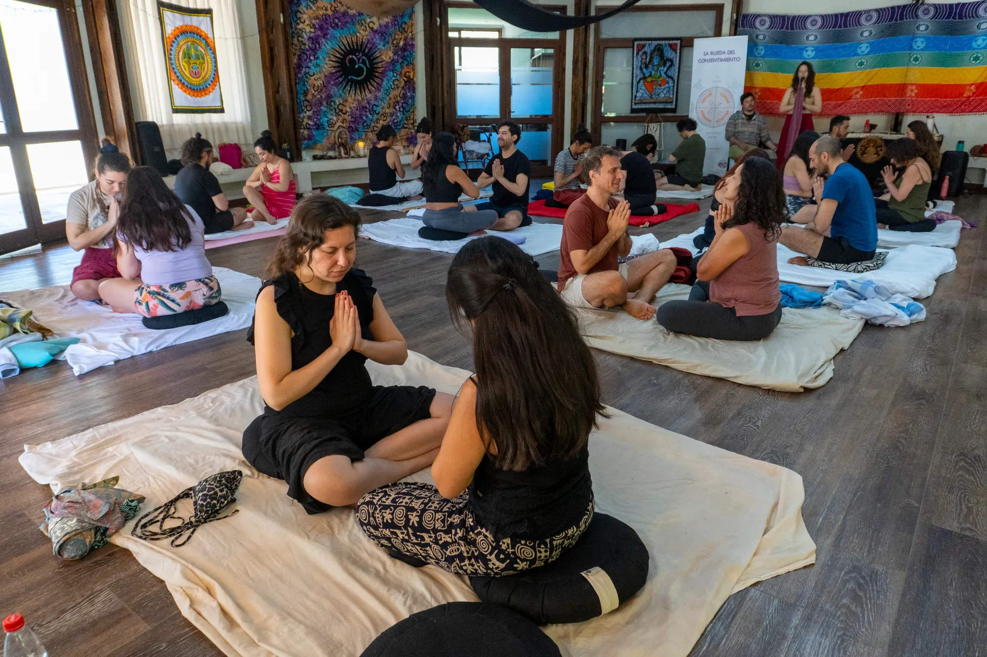 Cierre grupal en namaste